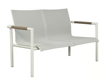 BASTINGAGE - Stackable aluminium garden bench with back by Les Jardins® - view 2